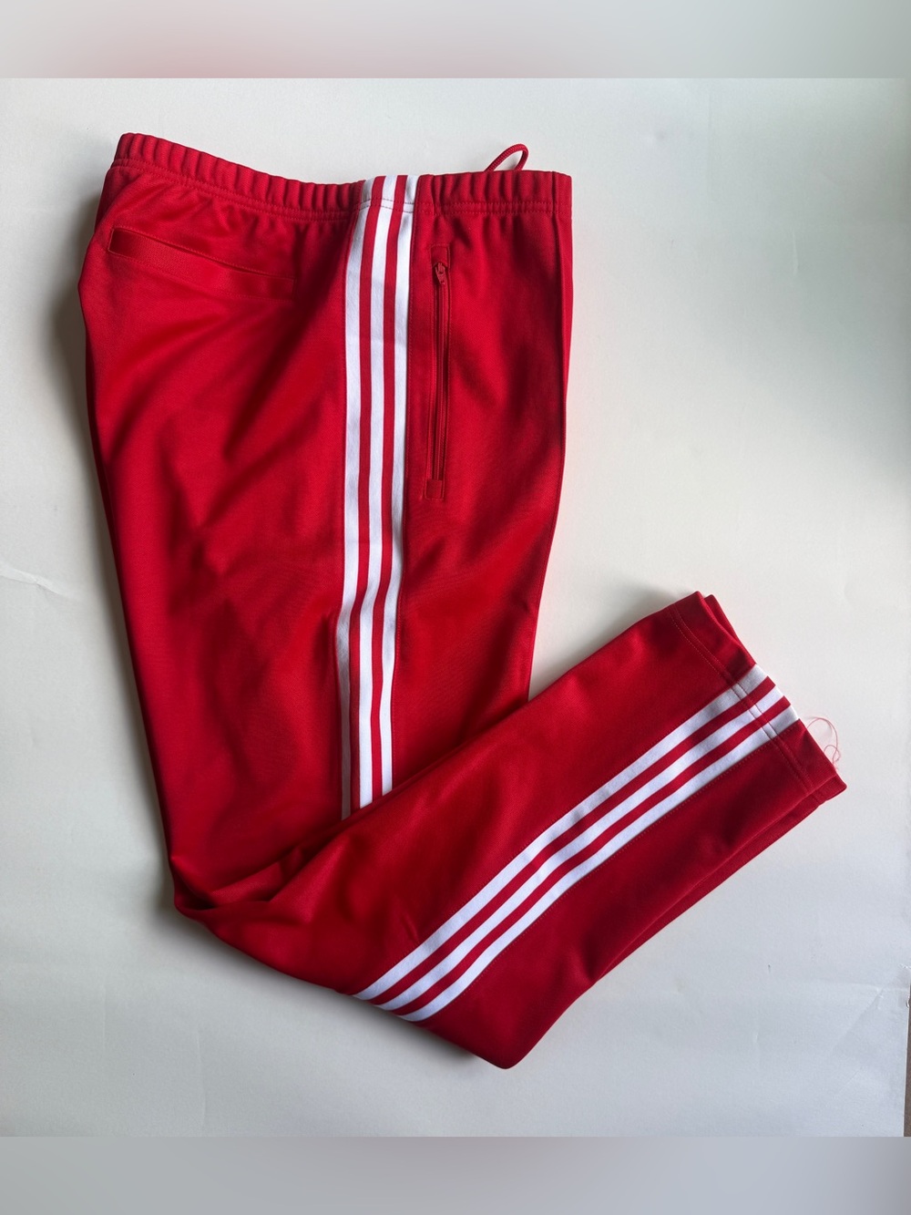 Adidas Original [M-XL] Men’s Classic Beckenbauer Track Pants Red KE3528